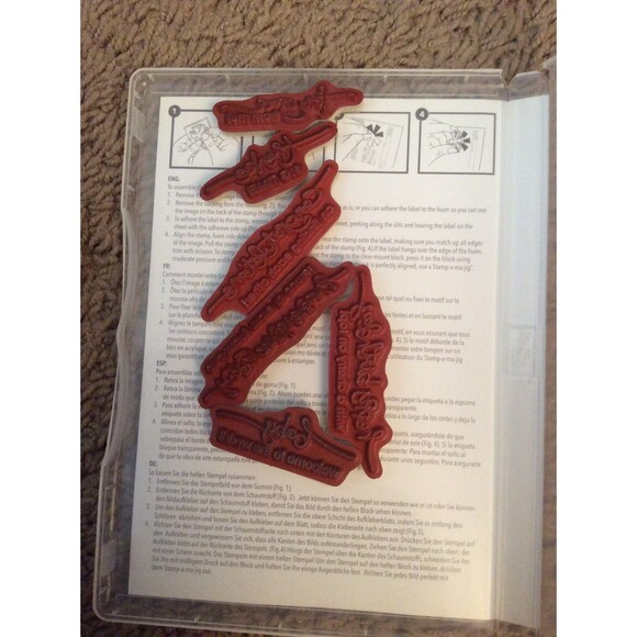 INVENTORY REDUCTION SALE. Retired Stampin Up - A Word for You B49 - Picture 2 of 2